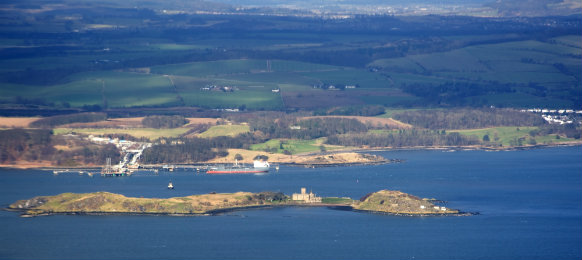 aerial shot taken while landing at Edinburgh Airport aerial shot taken while landing at Edinburgh Airport