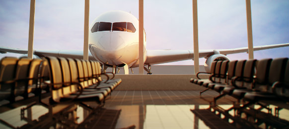 airplane at the terminal