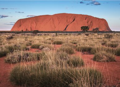 Walking around mystical Uluru situated in the Red Centre of Australia.