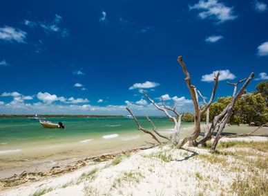 Woorim Beach on Bribie Island.