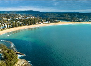 Avoca Beach on the Central Coast of New South Wales.