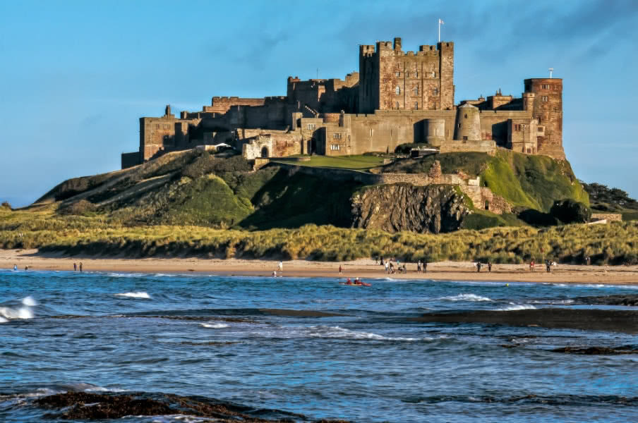 Bamburgh Castle Northumberland view