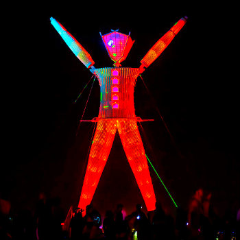 Burning Man Caravansary Festival (cc0 public domain from pixabay)