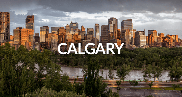 stunning view of Calgary skyline