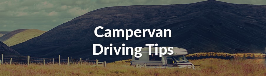 Campervan driving tips in the UK banner