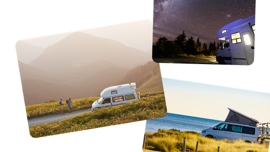 Rental campervans in scenic locations