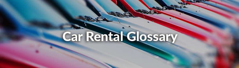 car rental glossary usa