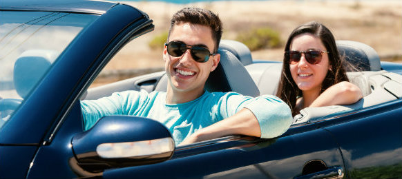 couple ready for their road trip