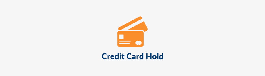 Credit card hold in picking up rental car US banner