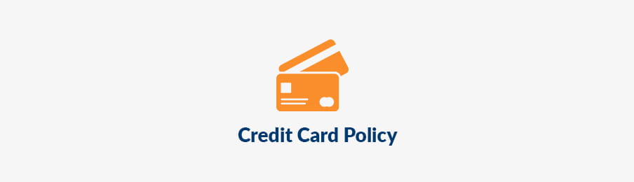 Credit card policy in CA banner