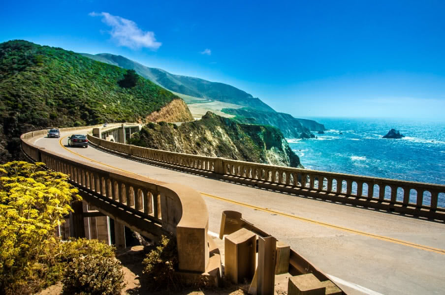 Crossing Bixby bridge