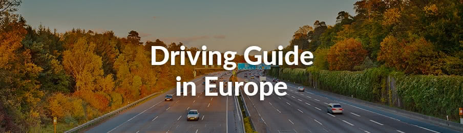 Driving guide in Europe, UK banner