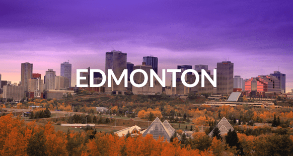 lovely view of downtown edmonton
