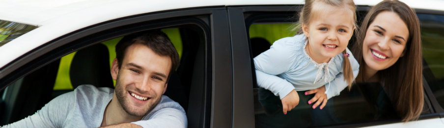 family on a road trip