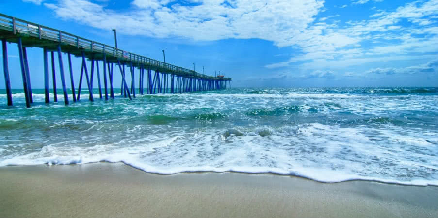 Fishing pier on the Outer Banks, North Carolina, USA