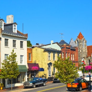 georgetown streets washington dc us