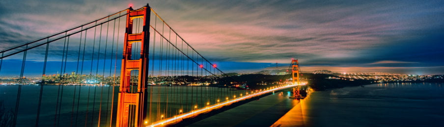 the famous golden gate bridge view in san francisco 