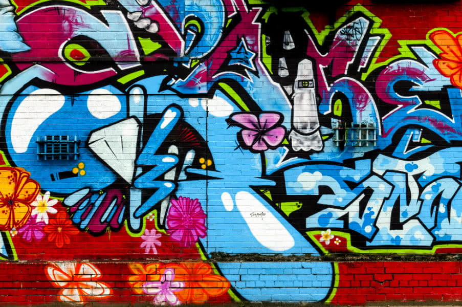 Graffiti on University Campus in Manchester