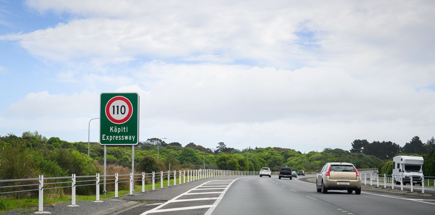 On the Kapiti Expressway, North Island, New Zealand.