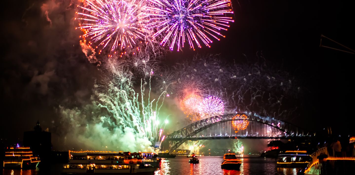 New Year’s Eve fireworks in Sydney.