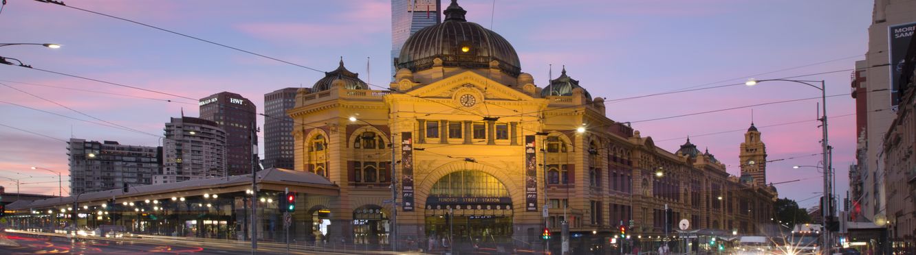 Flinders Street Station in Melbourne.