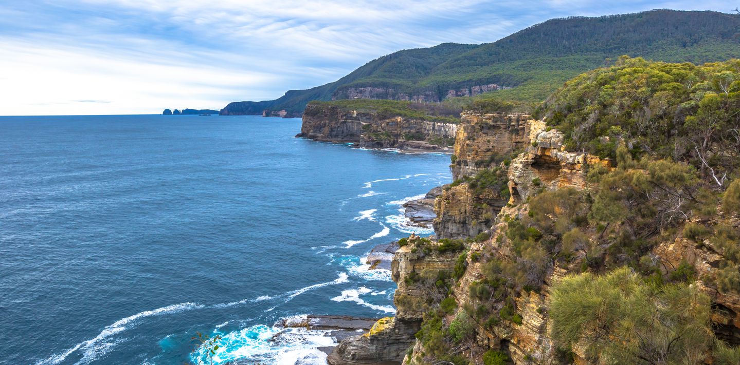 Cliff view at the Tasman National Park, Tasmania