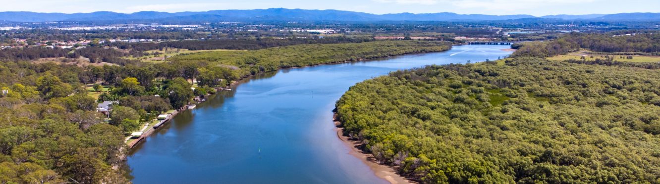 The Tinchi Tamba Wetlands near Brendale, to the north of Brisbane, Queensland.