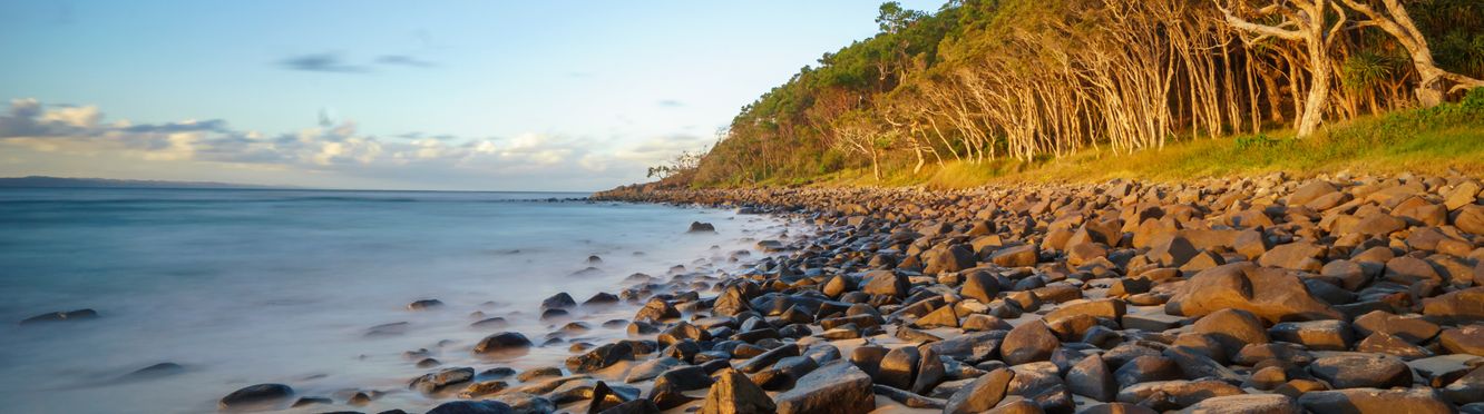 Sunset at Tea Tree Bay, Noosa National Park.