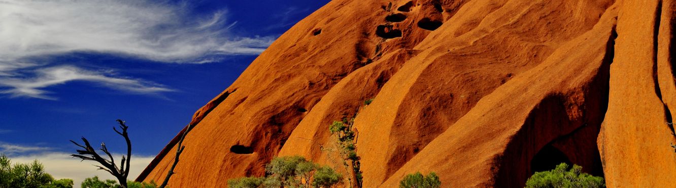 Hike a trail around spectacular Uluru.