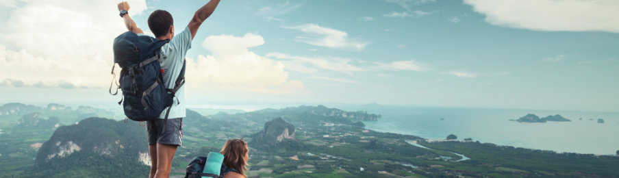 hikers on the mountain
