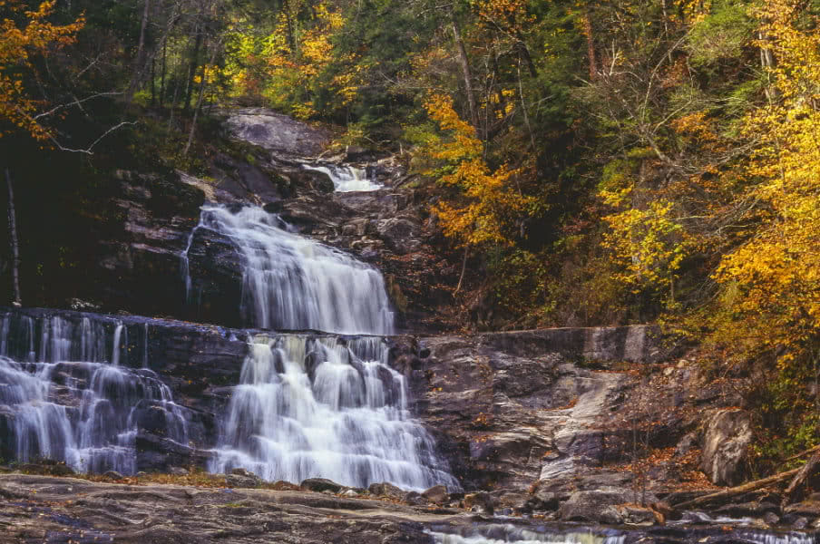 Kent Falls State Park in New York, USA