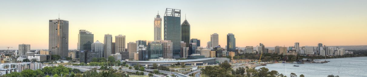 Perth skyline view.