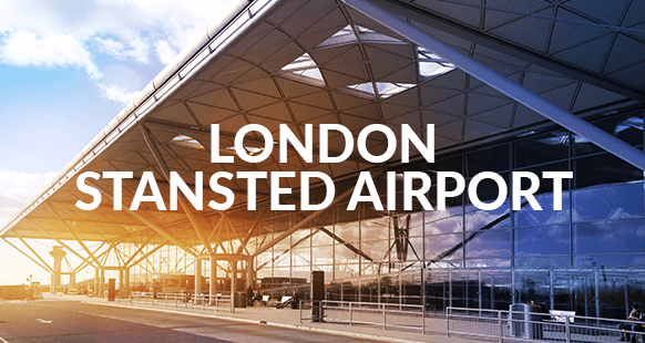 exterior of london stansted airport