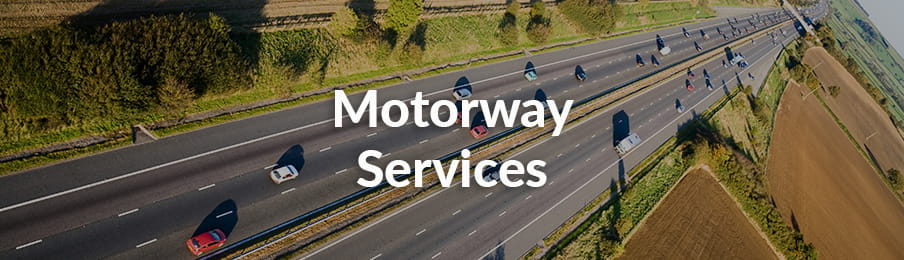Motorway services in the UK banner