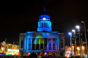 Nottingham Council House, Nottinghamshire in East Midlands at night
