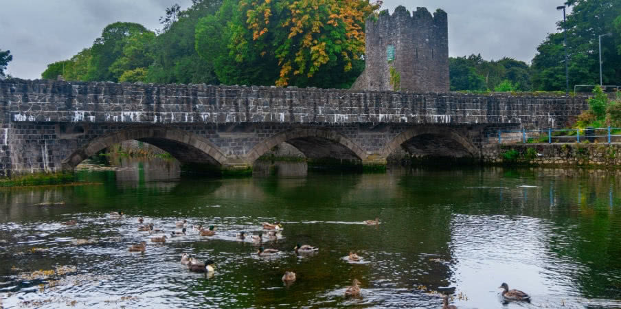 old stone bridge over glenarm river