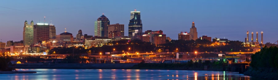 Panoramic view of the Kansas City Downtown District