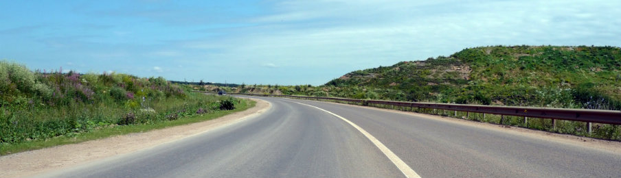 hit the road on a sunny day