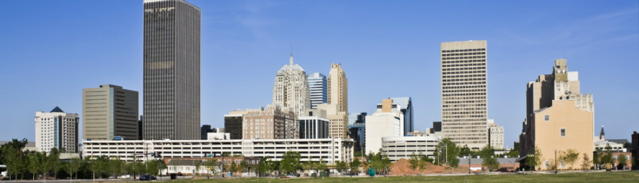 skyline of oklahoma city in oklahoma