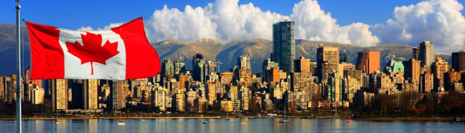 Skyline view of Vancouver Canada