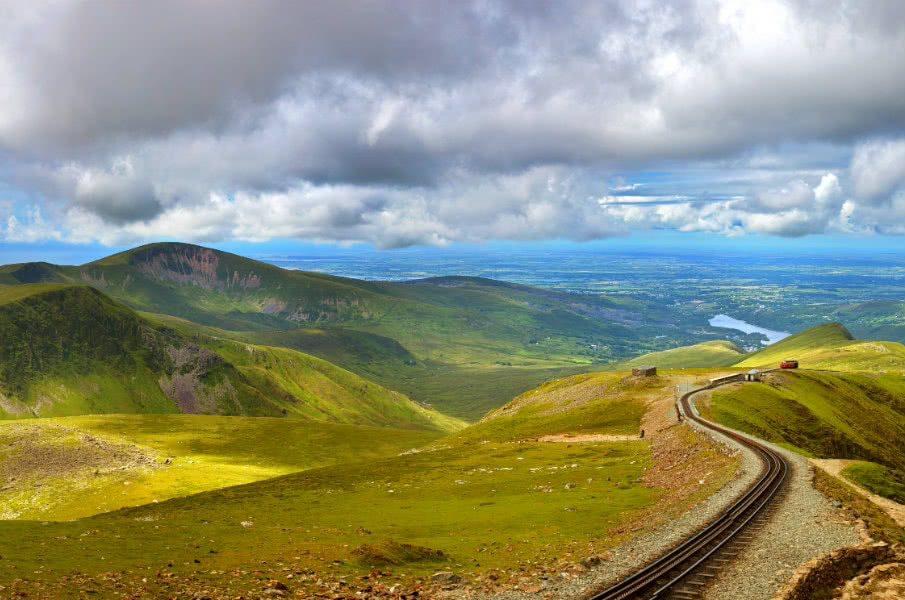 Snowdonia panorama from Mount Snowdon