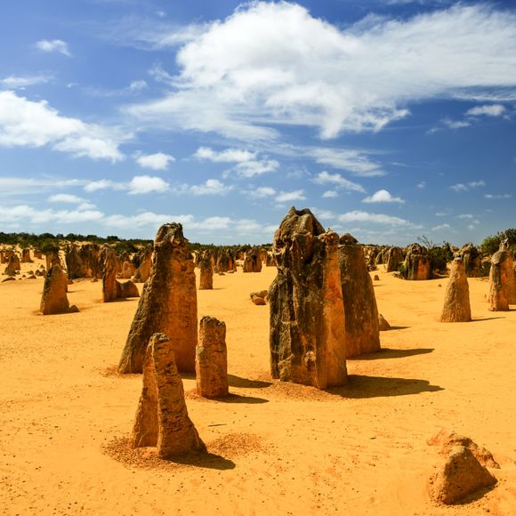The Pinnacles limestone structures.