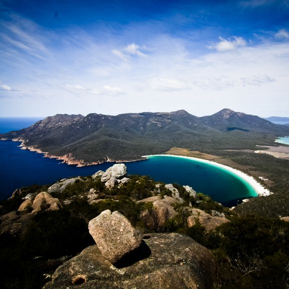 View from the Wineglass Bay Lookout.