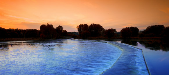 stunning view in wikes dam in brantford