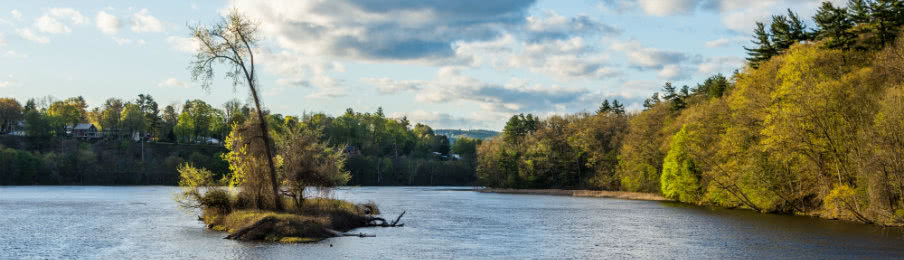 lovely view of the connecticut river from brattleboro vermont state
