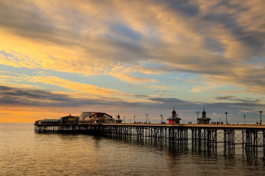 Sunset at Blackpool Pier