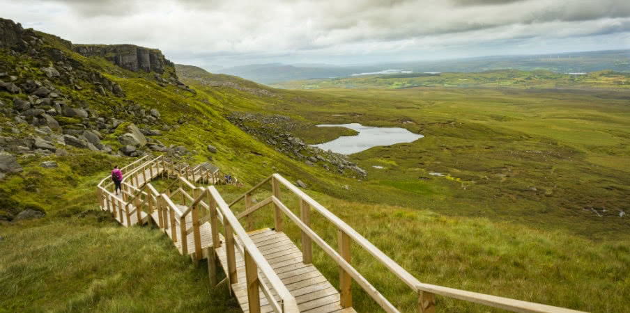 the stairway to heaven cuilcagh mountain