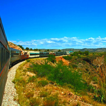 Train ride through the Verde Canyon, Arizona