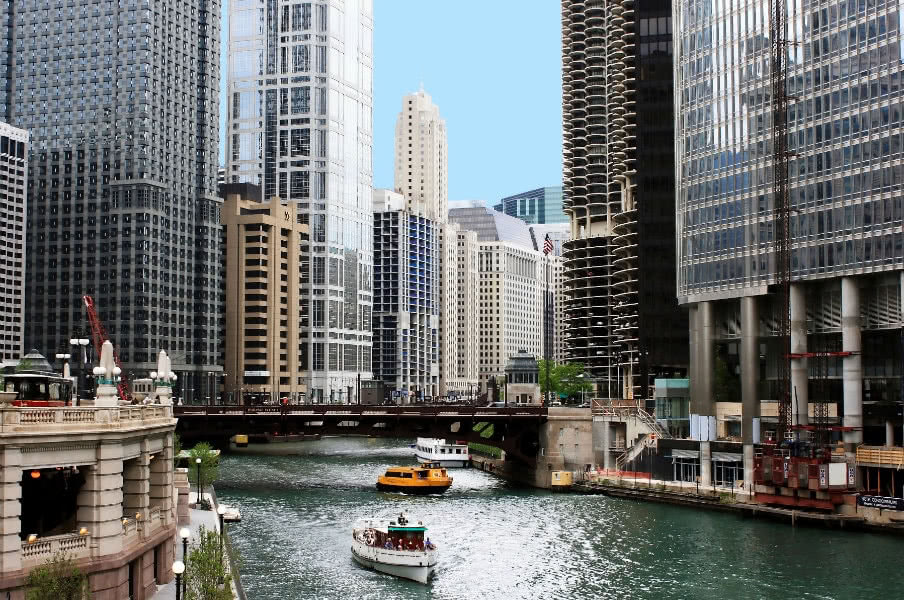 View from the Chicago River