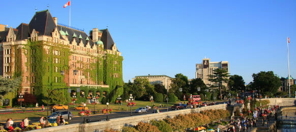 The Fairmont Empress Hotel in Victoria